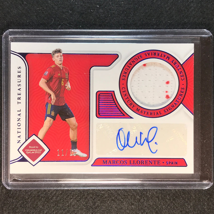 2022 National Treasures World Cup Qatar Marcos Llorente Century Relic Auto 11/25