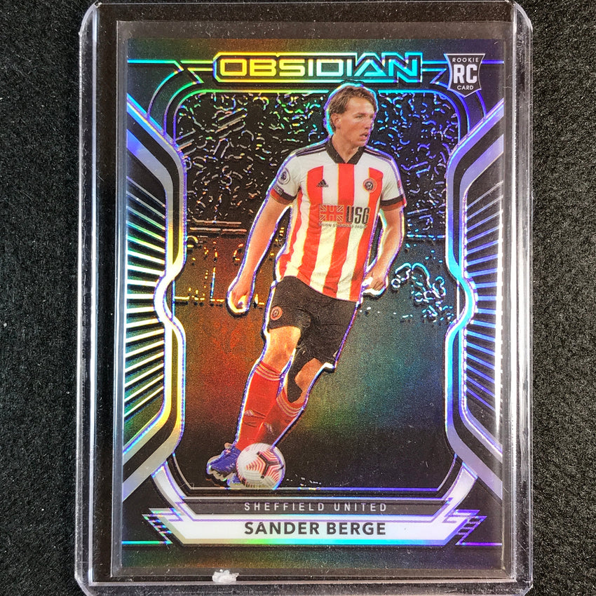 2020-21 Obsidian Sander Berge Rookie Base Electric Etch Purple 7/75