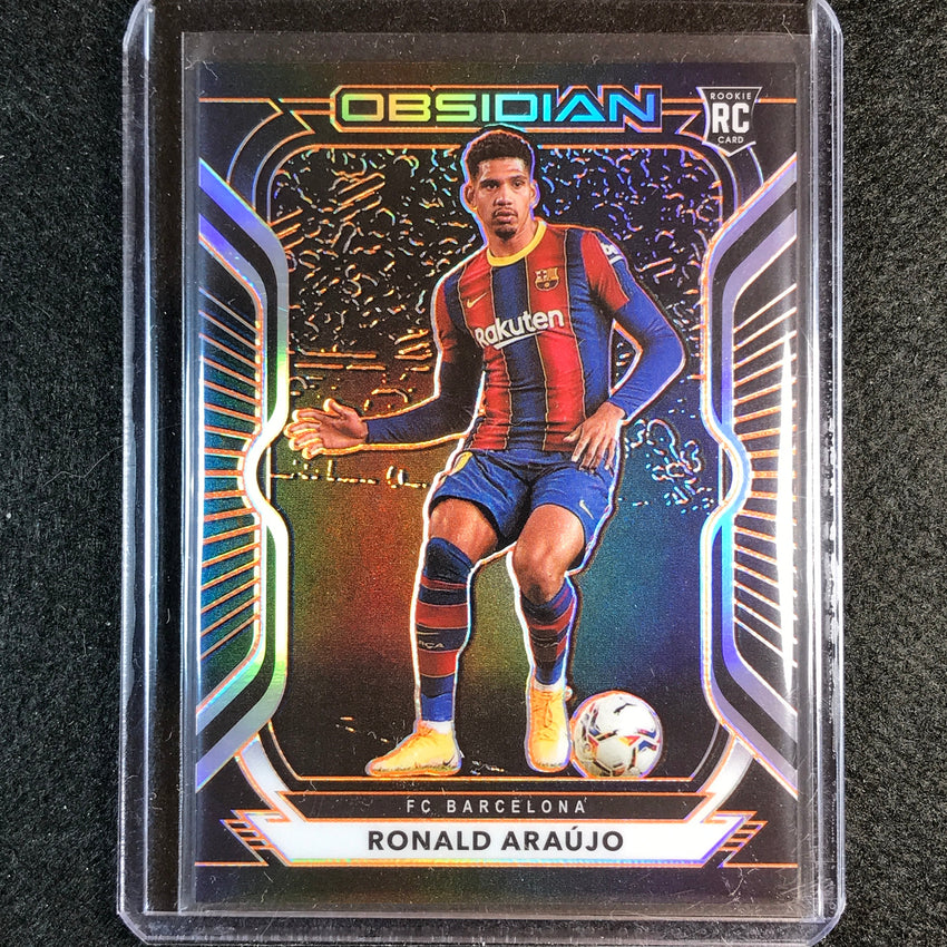 2020-21 Obsidian Ronald Araujo Rookie Base Electric Etch Orange 42/50