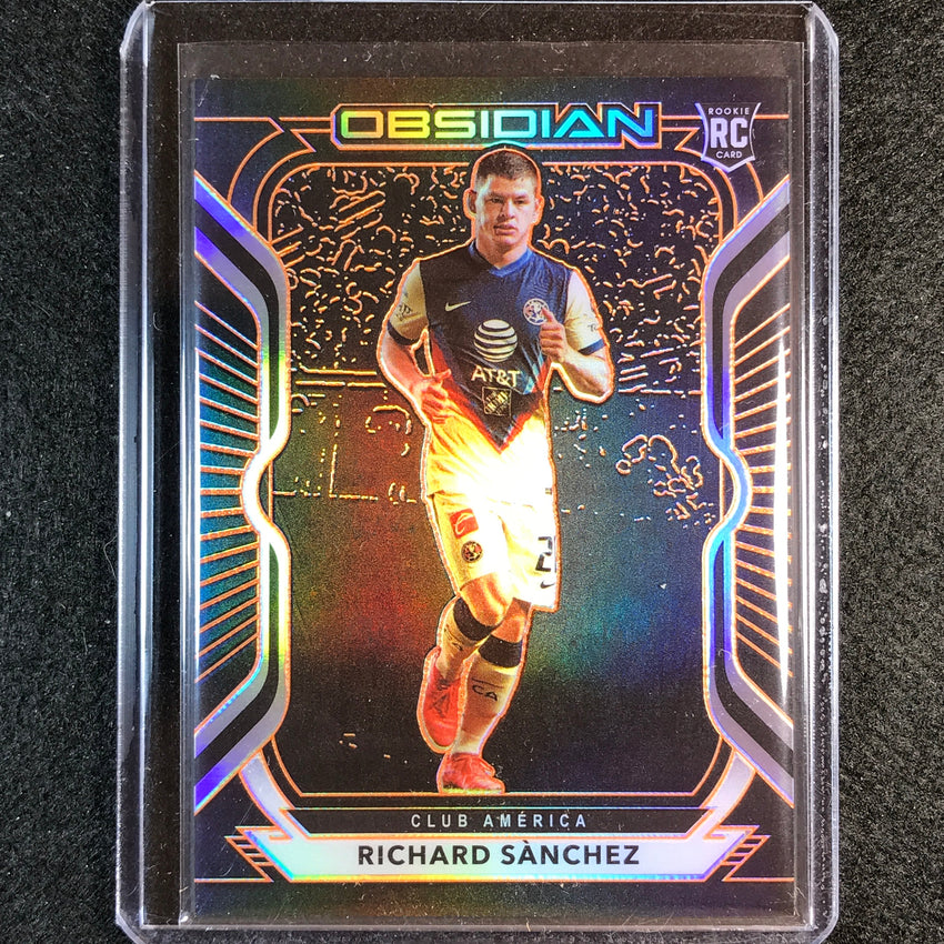 2020-21 Obsidian Richard Sanchez Rookie Base Electric Etch Orange 34/50