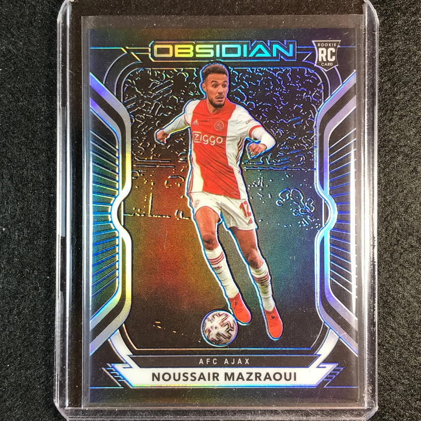 2020-21 Obsidian Noussair Mazraoui Rookie Base Electric Etch Blue 29/30