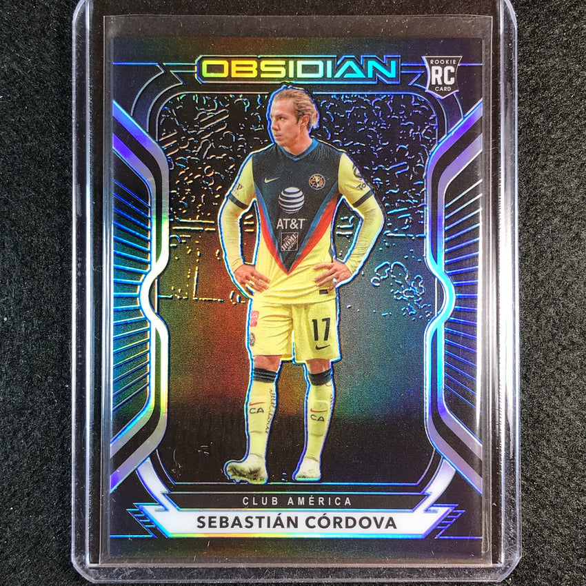 2020-21 Obsidian Sebastian Cordova Rookie Base Electric Etch Blue 19/30