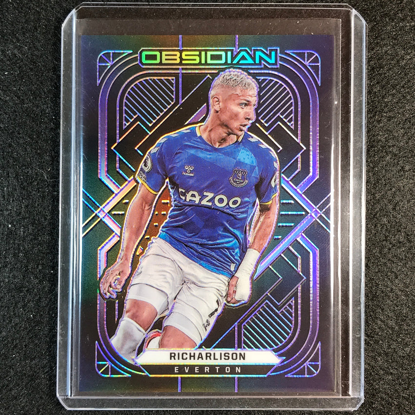 2021-22 Obsidian Richarlison Base Electric Etch Purple 2/30