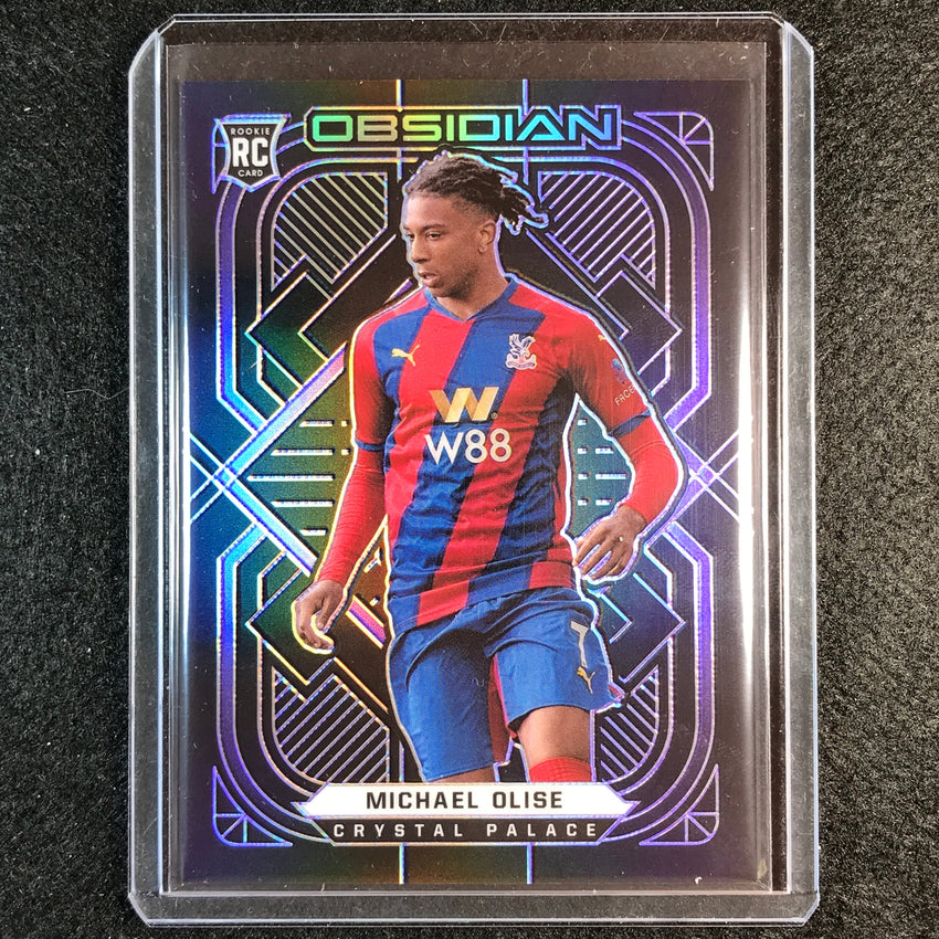 2021-22 Obsidian Michael Olise Rookie Base Electric Etch Purple 19/30