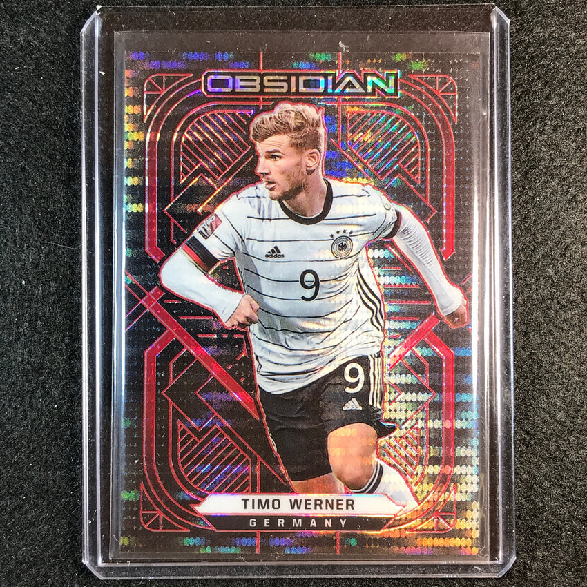 2021-22 Obsidian Timo Werner Base Electric Etch Red Pulsar 5/26
