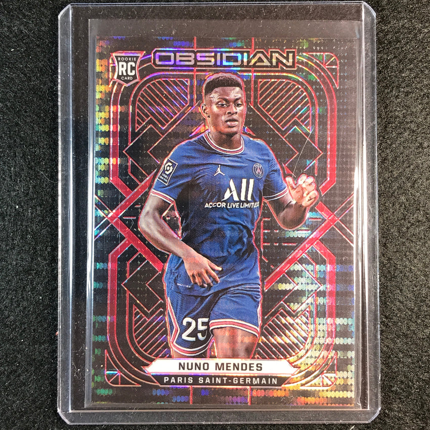 2021-22 Obsidian Nuno Mendes Rookie Base Electric Etch Red Pulsar 12/26