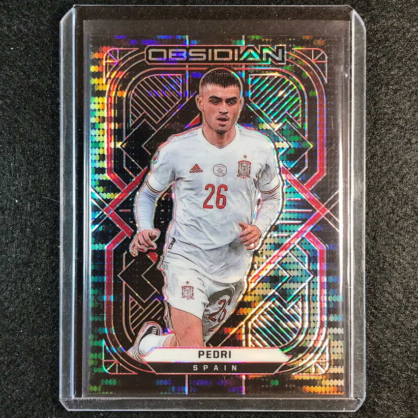 2021-22 Obsidian Pedri Base Electric Etch Red Pulsar 25/26