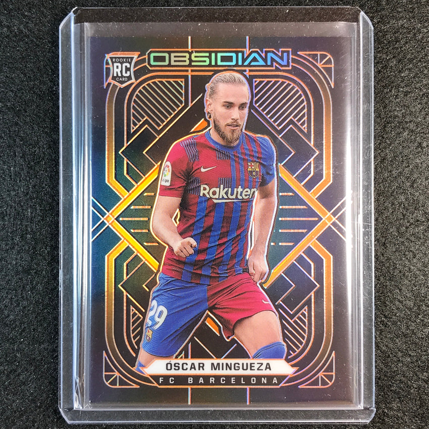2021-22 Obsidian Oscar Mingueza Rookie Base Electric Etch Orange 8/25