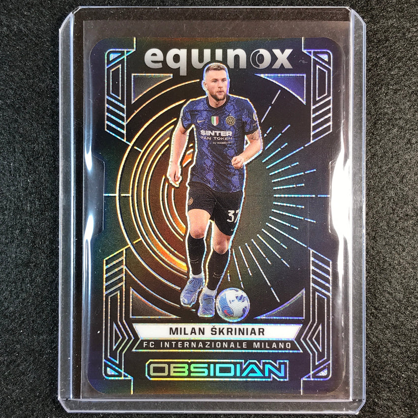 2021-22 Obsidian Milan Skriniar Equinox Die-cut Silver 1/99