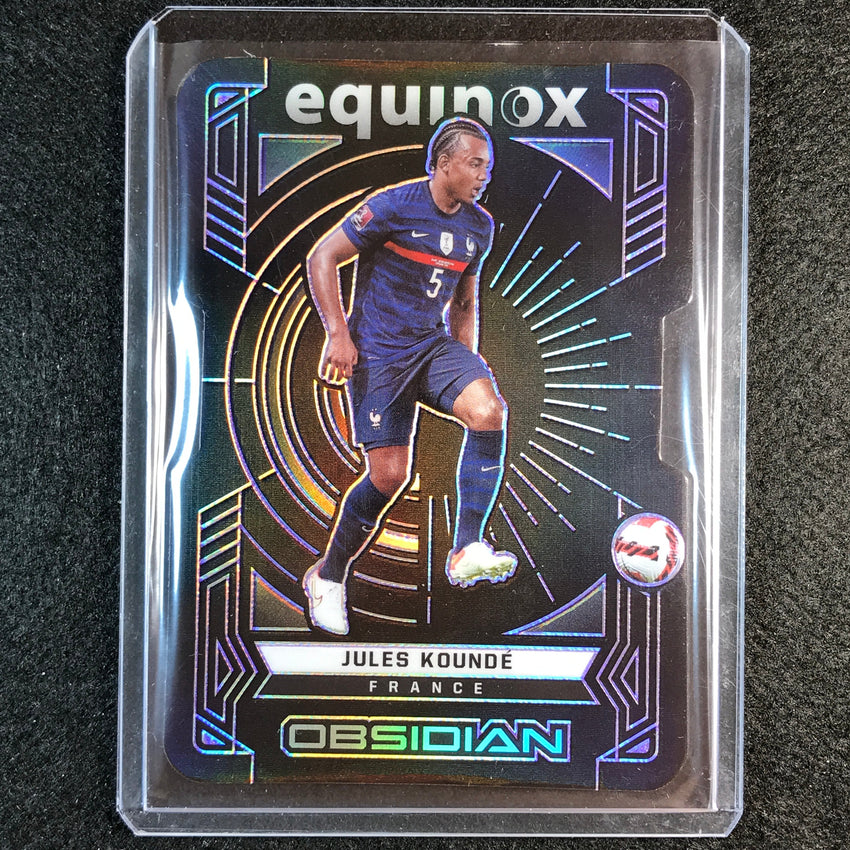 2021-22 Obsidian Jules Kounde Equinox Die-cut Electric Etch Purple 1/60