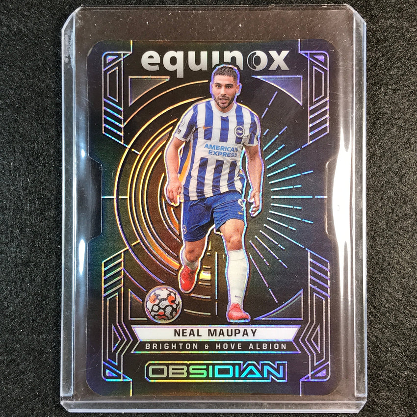 2021-22 Obsidian Neal Maupay Equinox Die-cut Electric Etch Purple 53/60