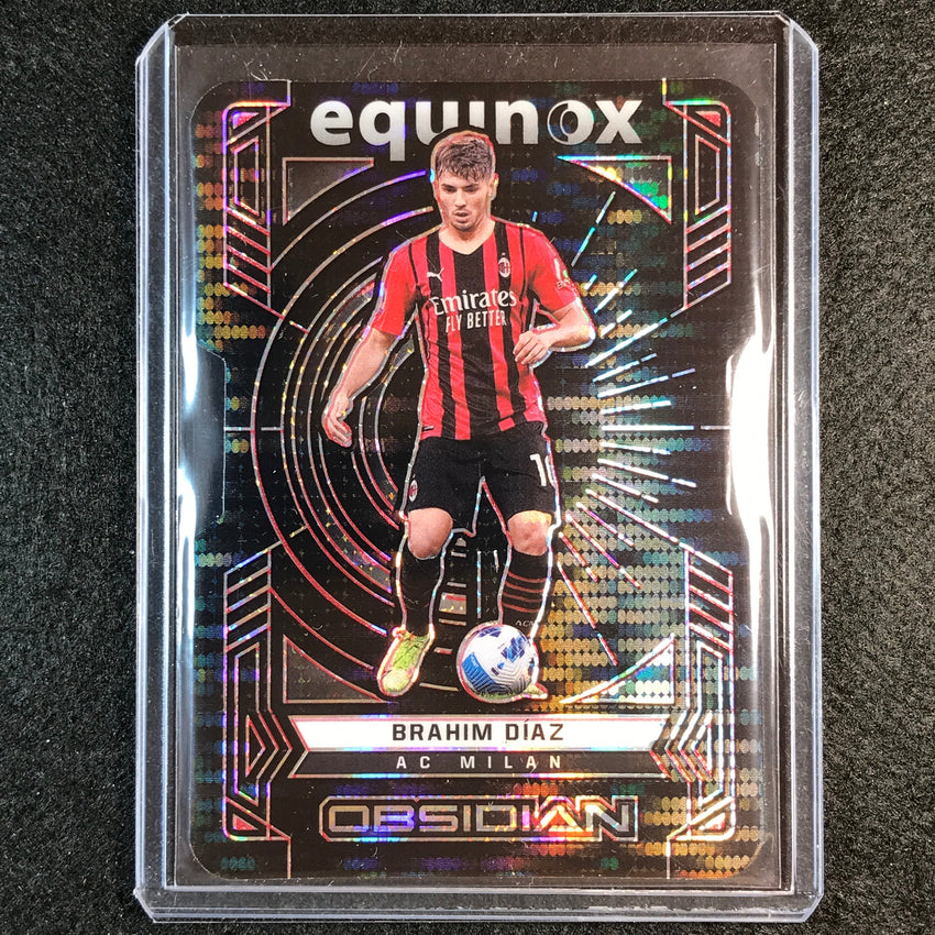 2021-22 Obsidian Brahim Diaz Equinox Die-cut Electric Etch Red Pulsar 3/26