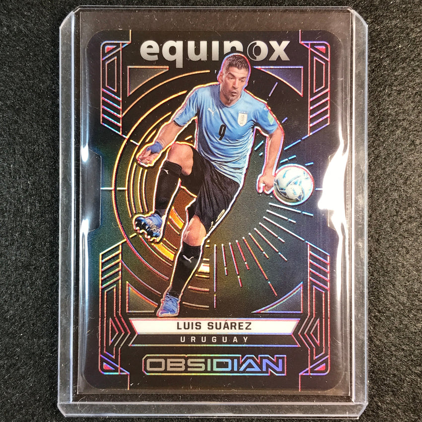 2021-22 Obsidian Luis Suarez Equinox Die-cut Electric Etch Red 3/20
