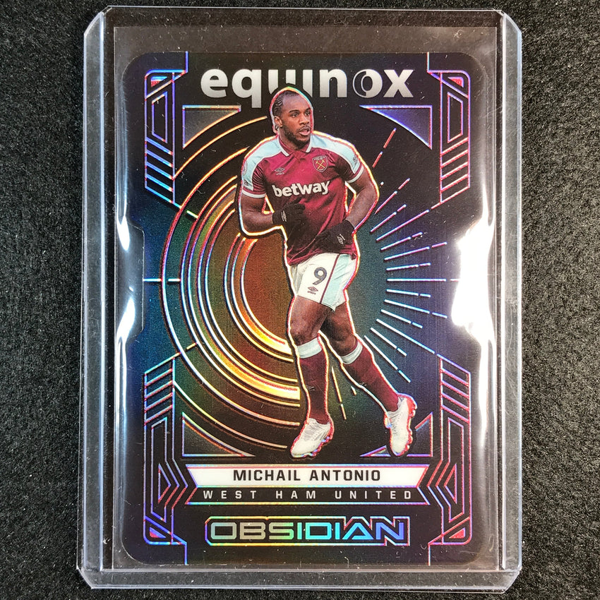 2021-22 Obsidian Michail Antonio Equinox Die-cut Electric Etch Red 18/20