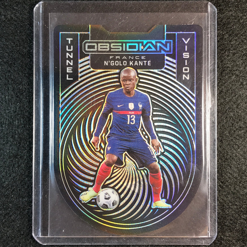 2021-22 Obsidian Ngolo Kante Tunnel Vision Die-cut Silver 25/99
