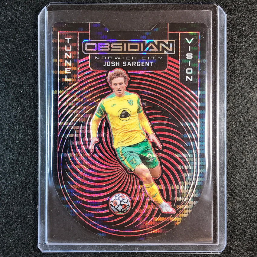 2021-22 Obsidian Josh Sargent Tunnel Vision Die-cut Etch Red Pulsar 20/26