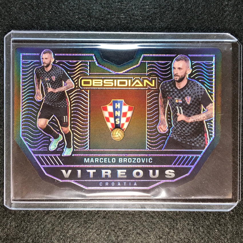 2021-22 Obsidian Marcelo Brozovic Vitreous Die-cut Electric Etch Purple 3/60