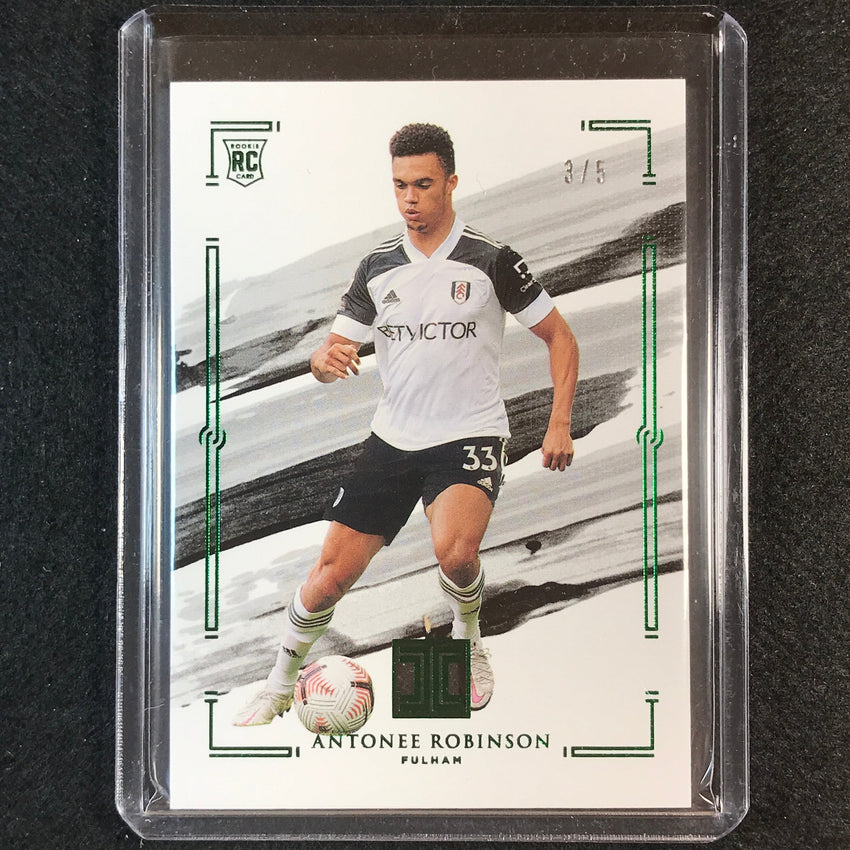 2020-21 Impeccable Epl Antonee Robinson Rookie Base Emerald Green 3/5