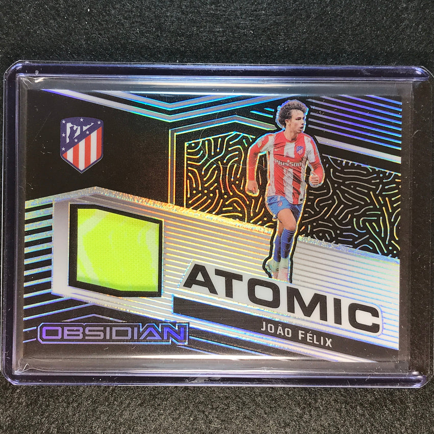 2021-22 Obsidian Joao Felix Atomic Material Jersey Relic Silver 106/149