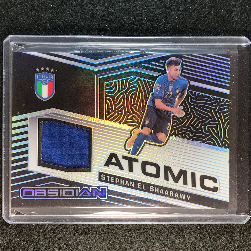 2021-22 Obsidian Stephan El Shaarawy Atomic Material Jersey Relic Silver 31/149