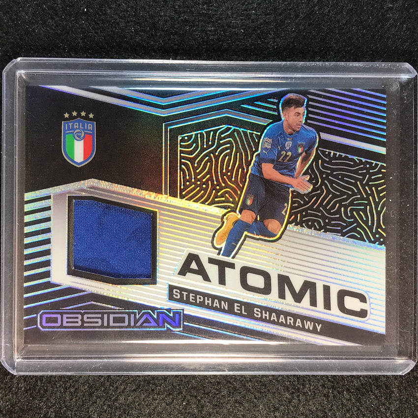 2021-22 Obsidian Stephan El Shaarawy Atomic Material Jersey Relic Silver 10/149