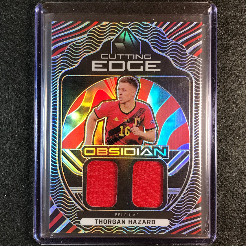 2021-22 Obsidian Thogan Hazard Cutting Edge Dual Jersey Relic Silver 120/149