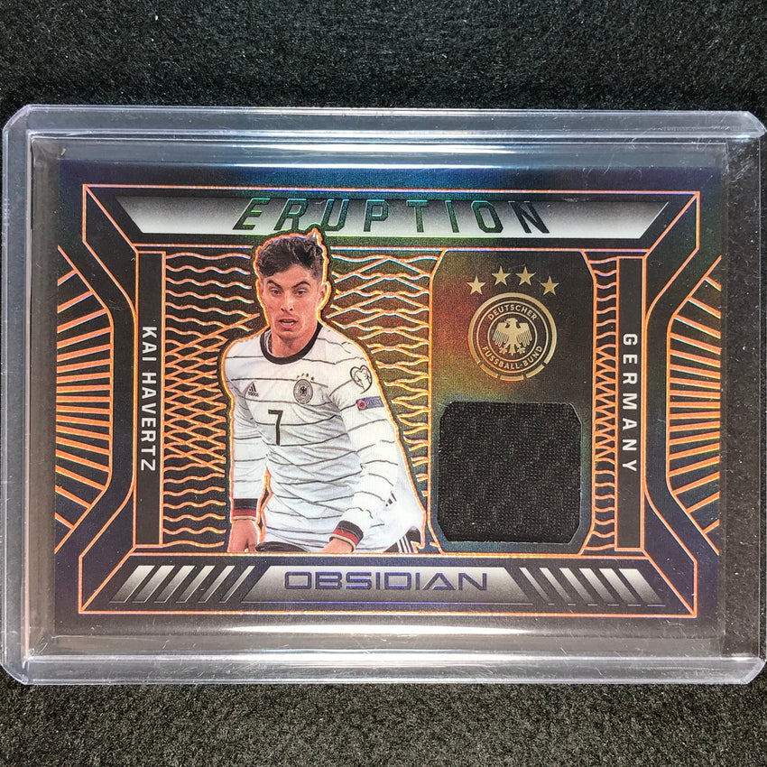 2021-22 Obsidian Kai Havertz Eruption Jersey Relic Electric Etch Orange 13/50