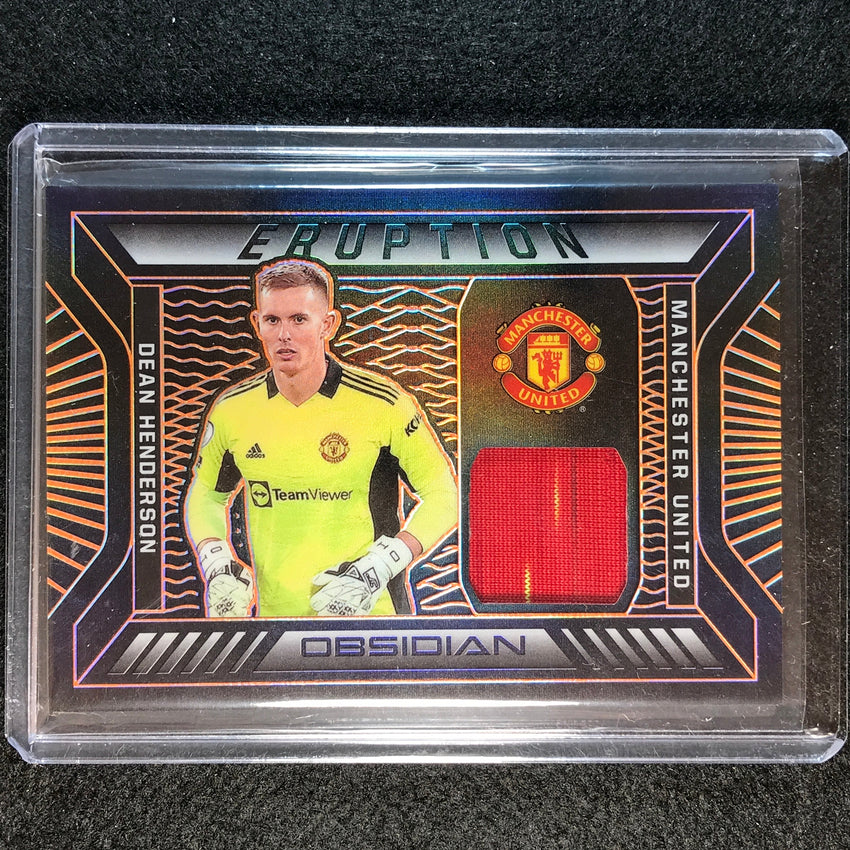 2021-22 Obsidian Dean Henderson Eruption Jersey Relic Electric Etch Orange 43/50