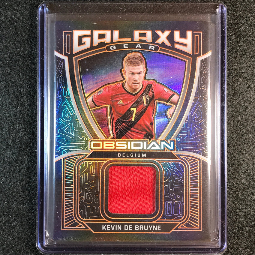 2021-22 Obsidian Kevin De Bruyne Galaxy Gear Jersey Relic Electric Orange 17/50