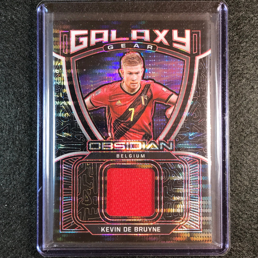 2021-22 Obsidian Kevin De Bruyne Galaxy Gear Jersey Relic Red Pulsar 41/44