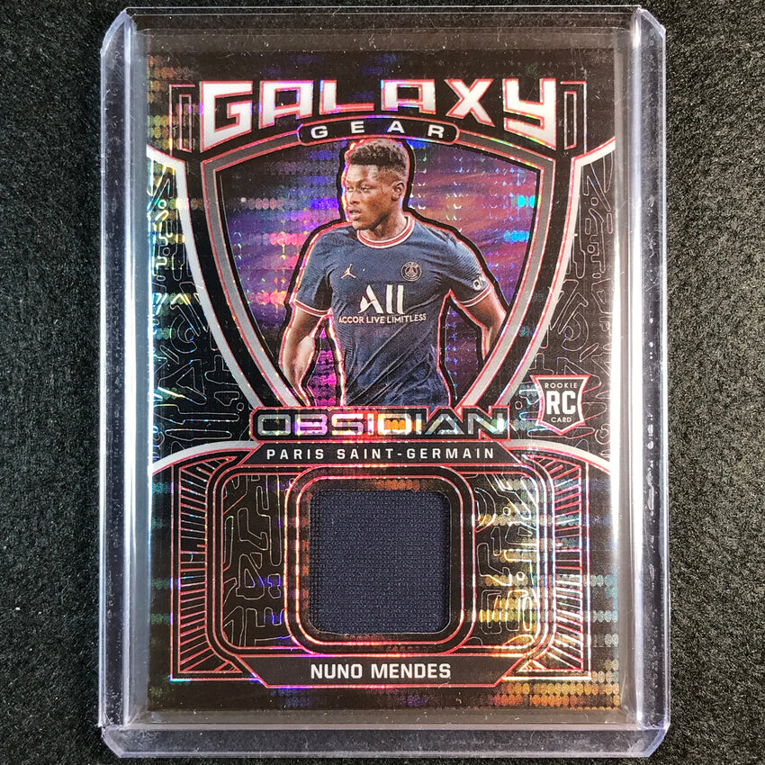 2021-22 Obsidian Nuno Mendes Galaxy Gear Rookie Jersey Relic Red Pulsar 33/44