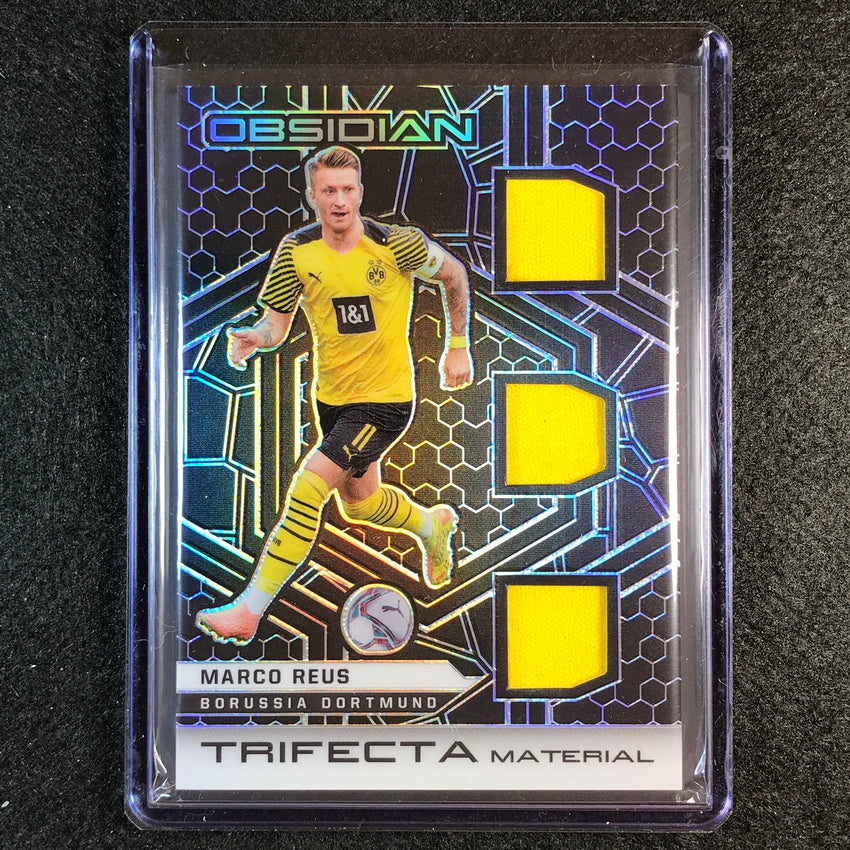 2021-22 Obsidian Marco Reus Trifecta Material Triple Jersey Relic 62/149
