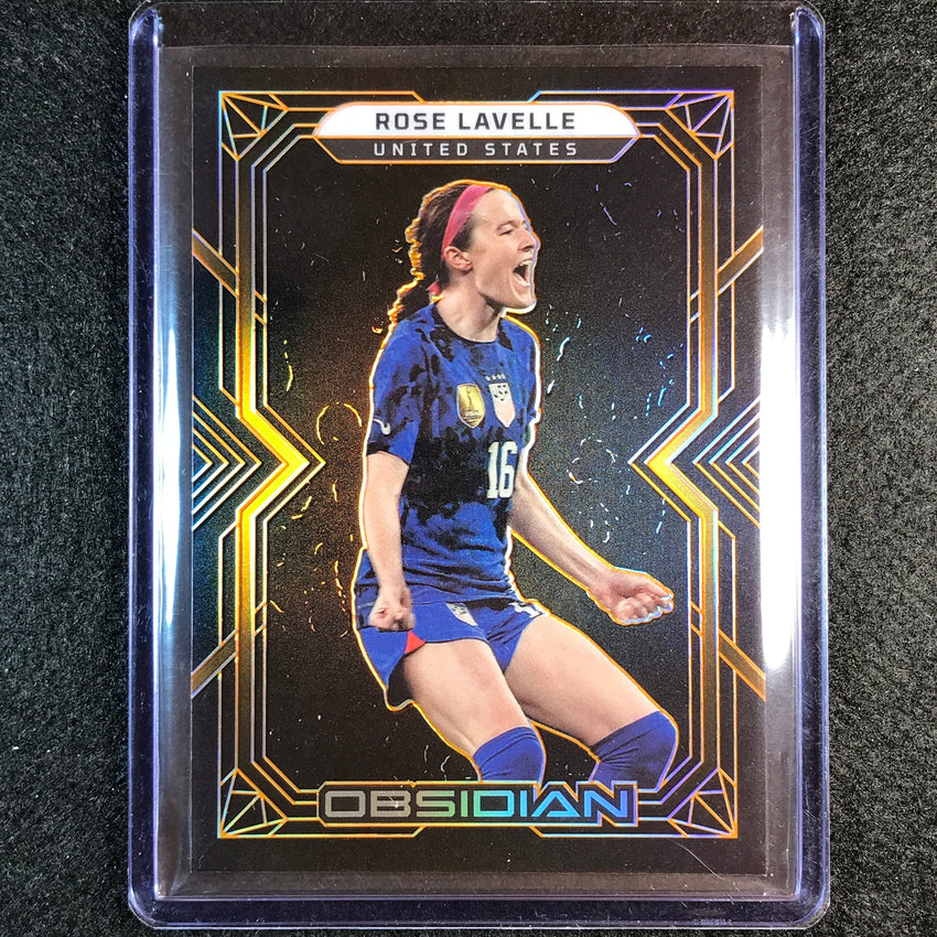 2022-23 Obsidian Rose Lavelle Base Electric Etch Orange 16/40
