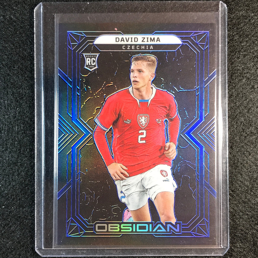 2022-23 Obsidian David Zima Rookie Base Electric Etch Blue 13/20
