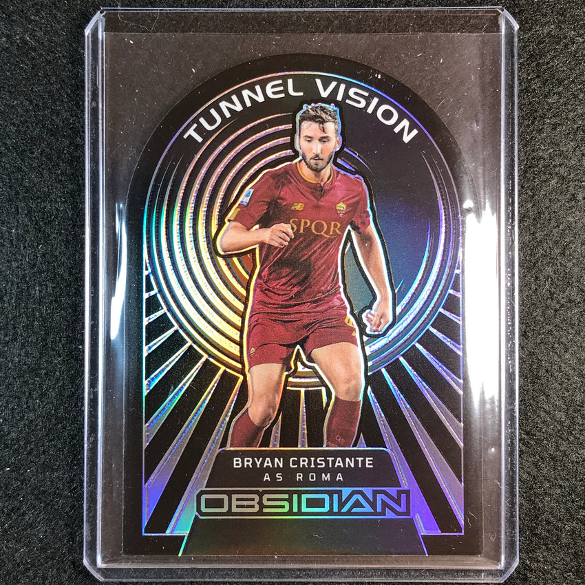 2022-23 Obsidian Bryan Cristante Tunnel Vision Die-cut Electric Purple 5/30