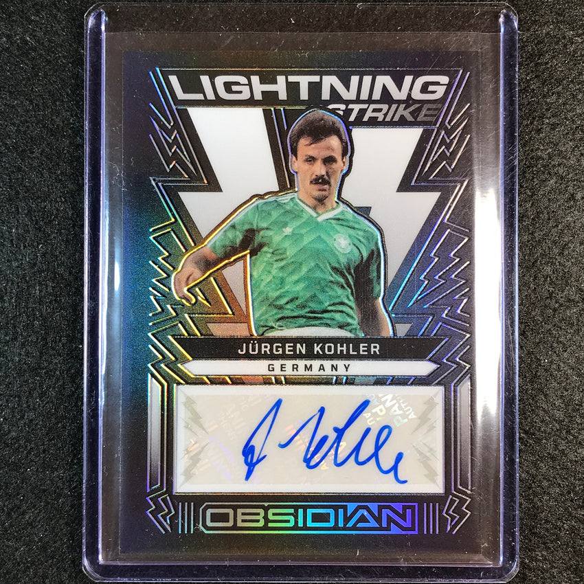 2022-23 Obsidian Jurgen Kohler Lightning Strike Signatures Auto Silver 140/199