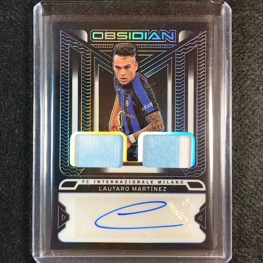 2022-23 Obsidian Lautaro Martinez Dual Jersey Ink Relic Auto Silver 29/182
