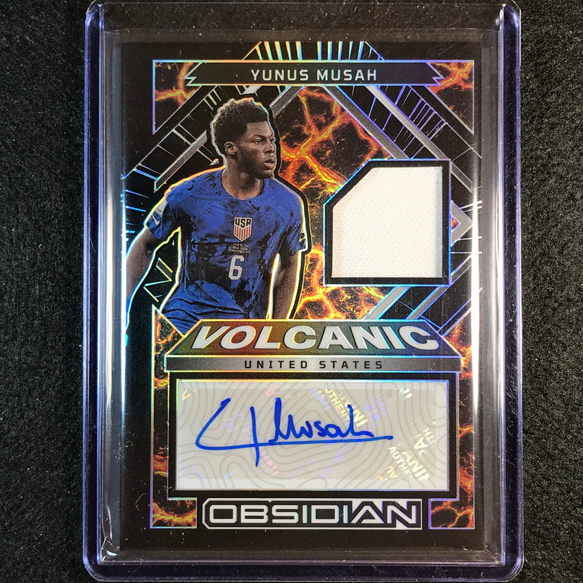2022-23 Obsidian Yunus Musah Volcanic Material Signatures Relic Auto 67/122
