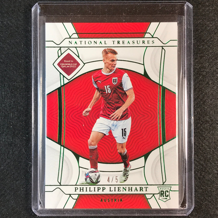 2022 National Treasures World Cup Qatar Philipp Lienhart Rookie Base Green 4/5