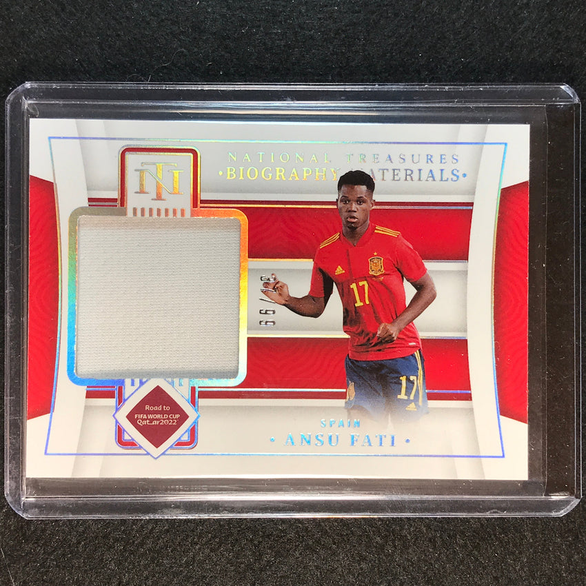 2022 National Treasures World Cup Qatar Ansu Fati Biography Relic 37/99