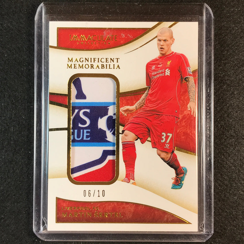 2020 Immaculate Martin Skrtel Magnificent Memorabilia Patch Gold 6/10 Epl Logo
