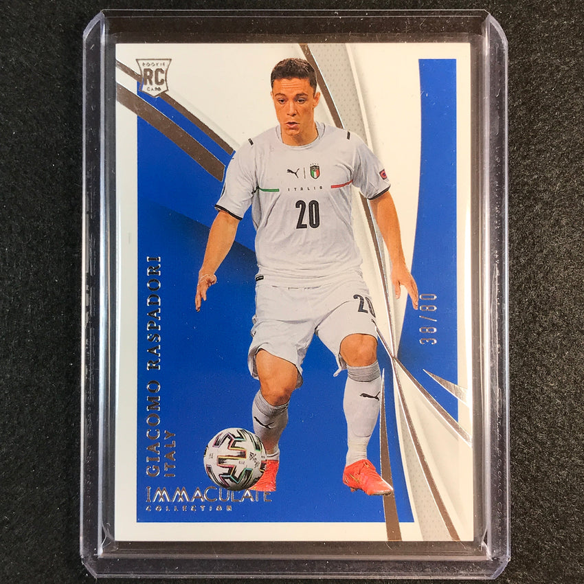 2021 Immaculate Giacomo Raspadori Rookie Base Silver 38/80