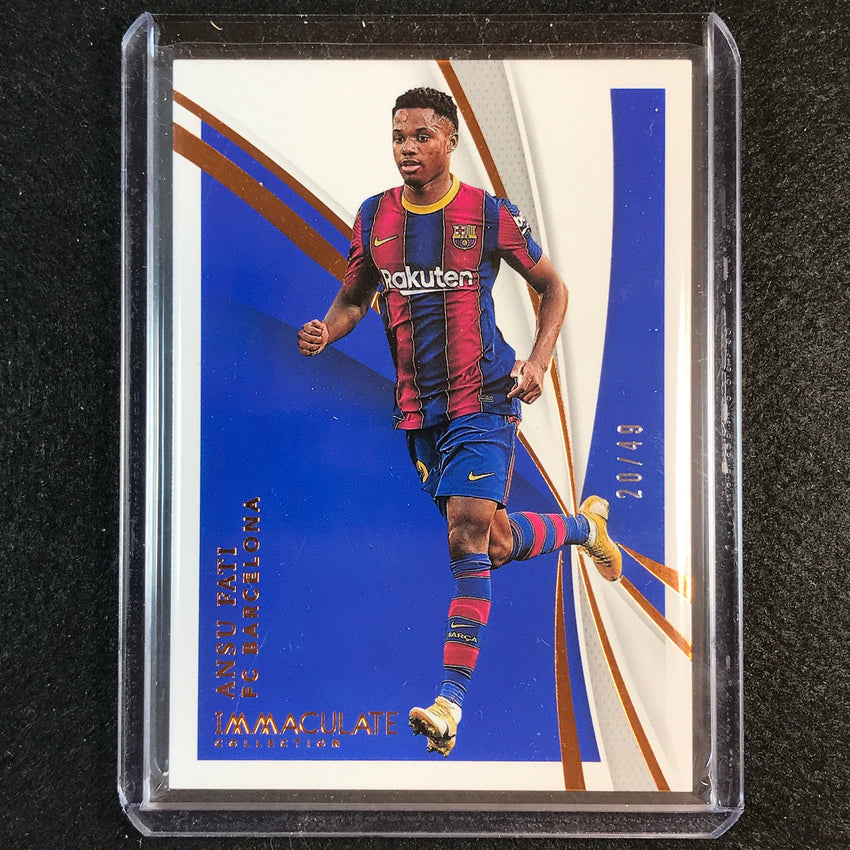2021 Immaculate Ansu Fati Base Copper Bronze 20/49