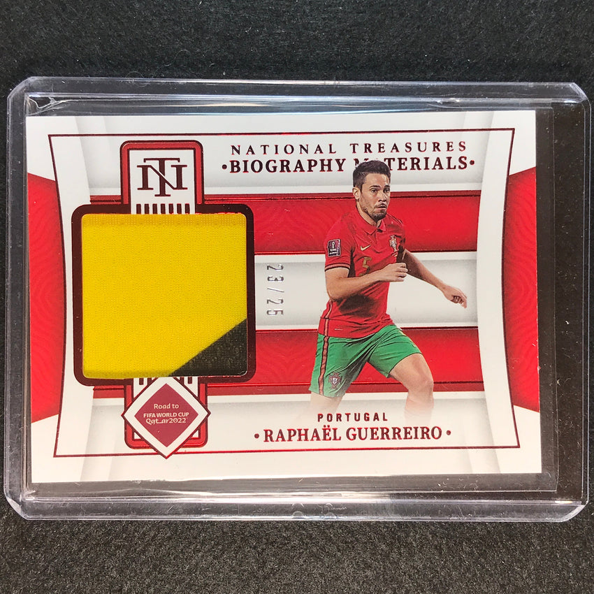 2022 National Treasures World Cup Qatar Raphael Guerreiro Biography Relic 23/25