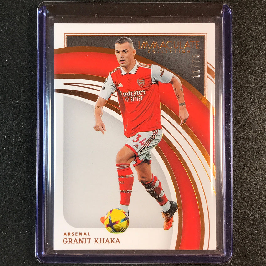 2022-23 Immaculate Granit Xhaka Base Copper Bronze 11/75