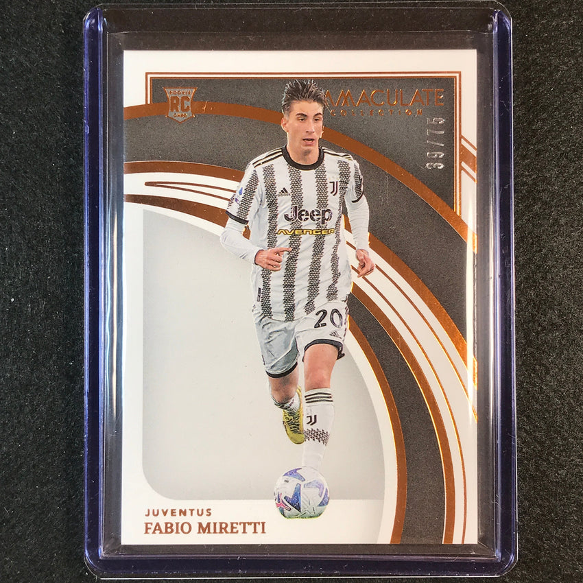 2022-23 Immaculate Fabio Miretti Rookie Base Copper Bronze 39/75