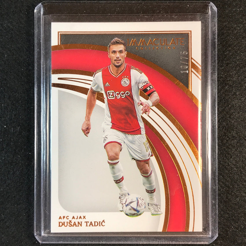 2022-23 Immaculate Dusan Tadic Base Copper Bronze 10/75