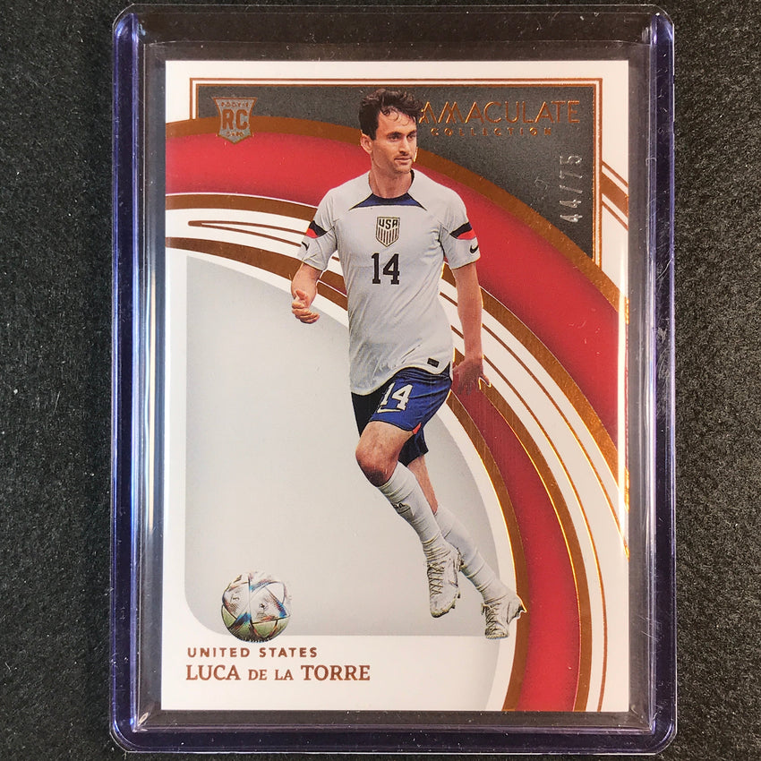 2022-23 Immaculate Luca De La Torre Rookie Base Copper Bronze 44/75
