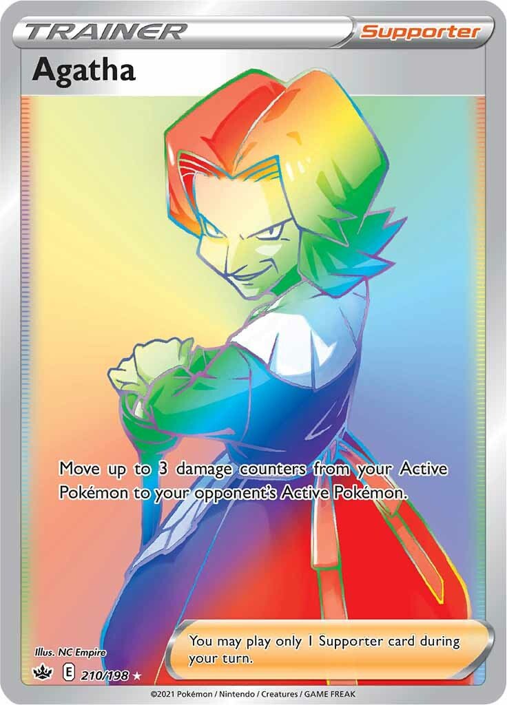 Agatha - 210/198 - Hyper Rare Chilling Reign