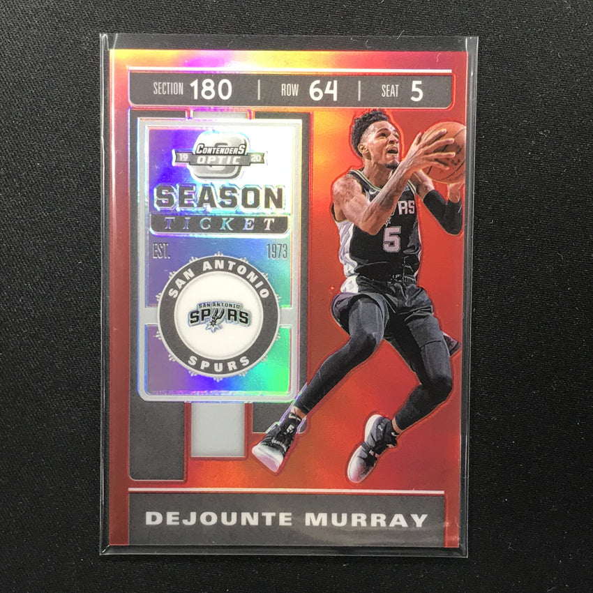 2019-20 Contenders Optic DEJOUNTE MURRAY Season Ticket Red #75-Cherry Collectables